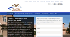 Desktop Screenshot of phoenixwholesaleproperty.com